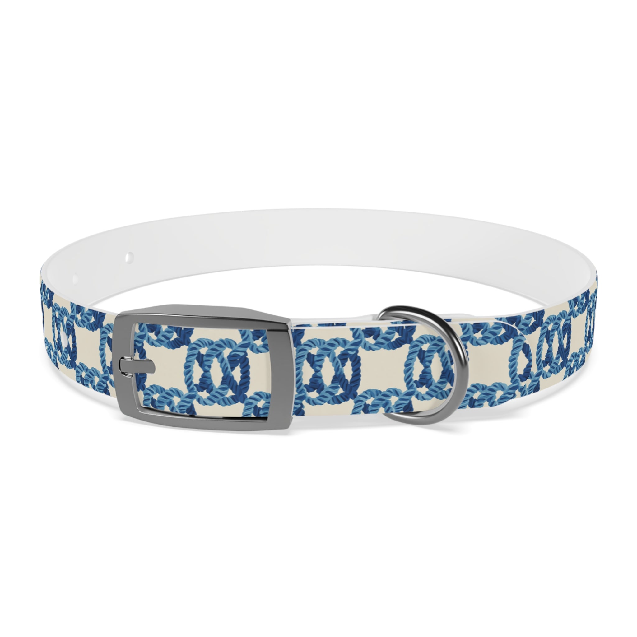Nautical Rope Pattern Dog Collar