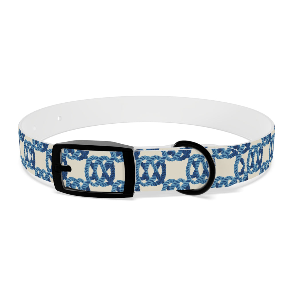 Nautical Rope Pattern Dog Collar