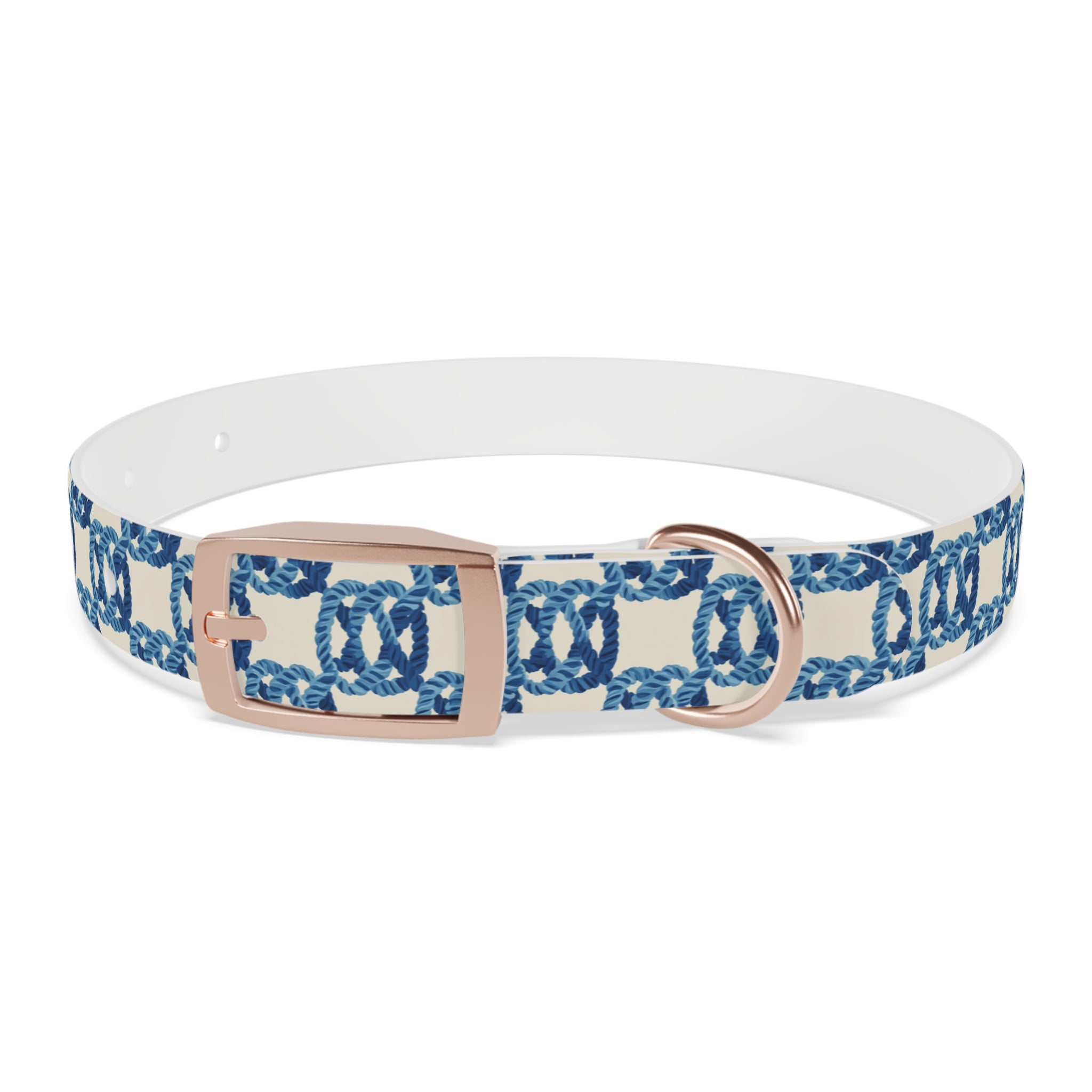 Nautical Rope Pattern Dog Collar