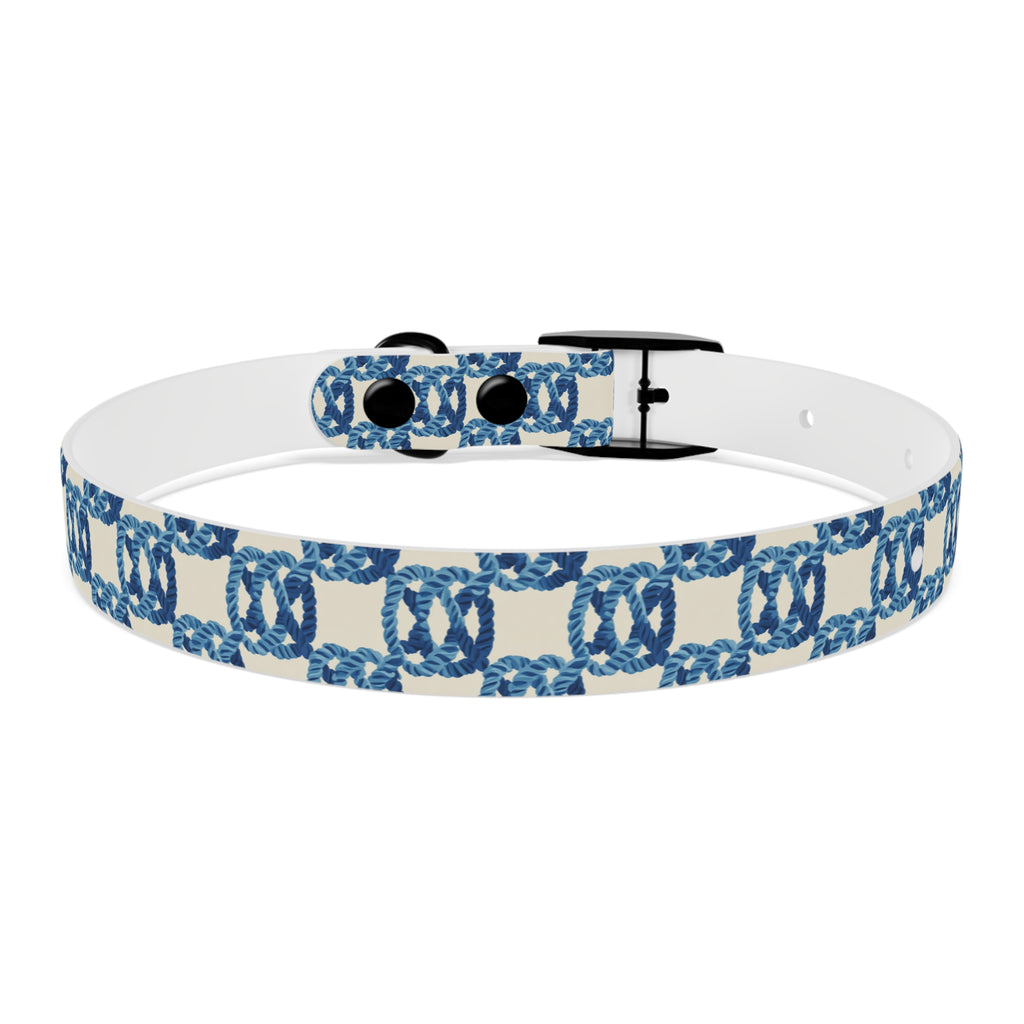 Nautical Rope Pattern Dog Collar