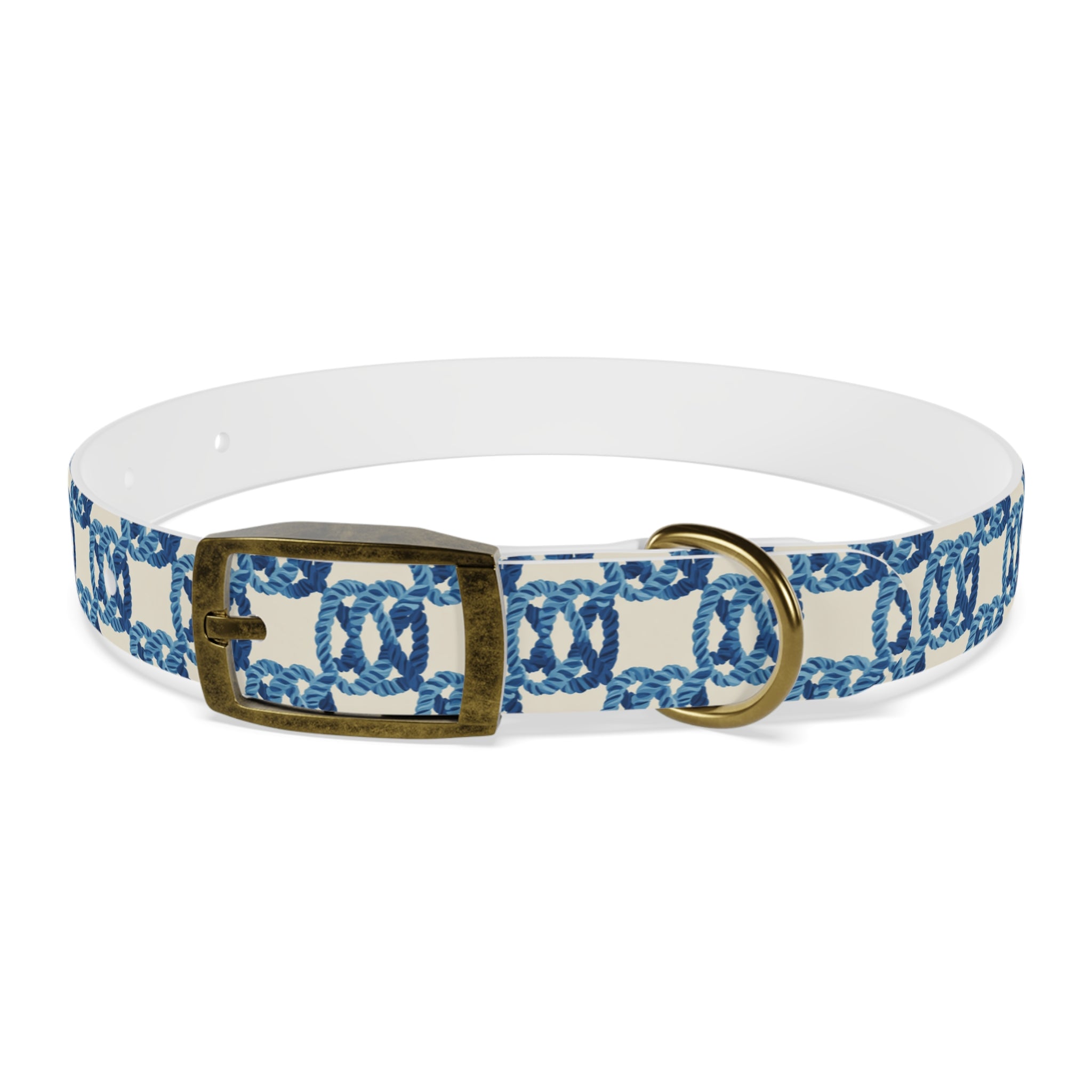 Nautical Rope Pattern Dog Collar